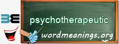 WordMeaning blackboard for psychotherapeutic